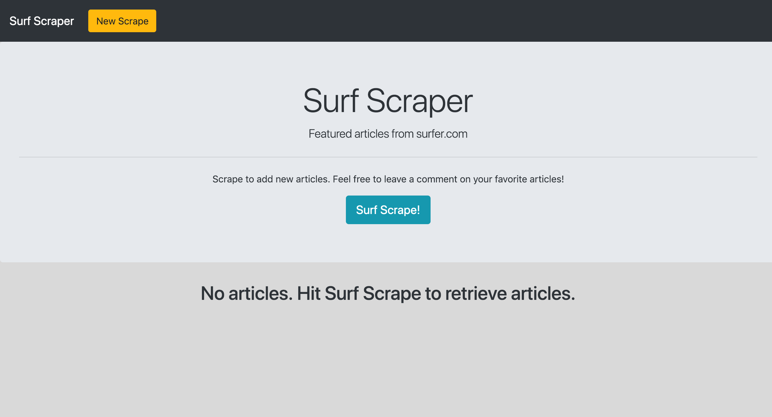 Bootcamp Project: Surf Scraper